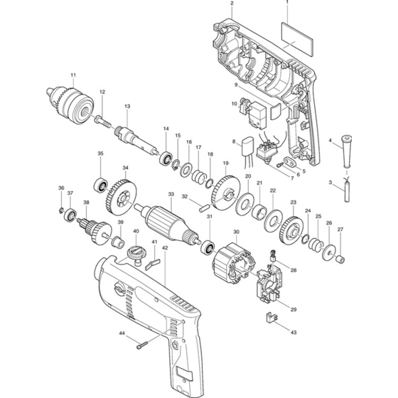 Main Assembly for Makita 6310 Rotary Drill