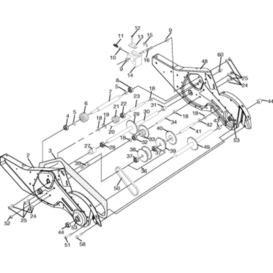 Transmission Assembly for Husqvarna 650 CRT Cultivator/Tiller