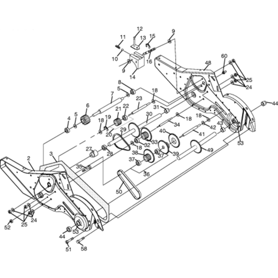 Transmission Assembly for Husqvarna 650 RTT Cultivator/Tiller