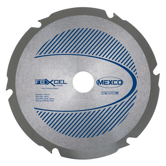 Mexco 216 X 2.4mm Diamond Blade X 6t Fibre Cement Board Pcd Blade