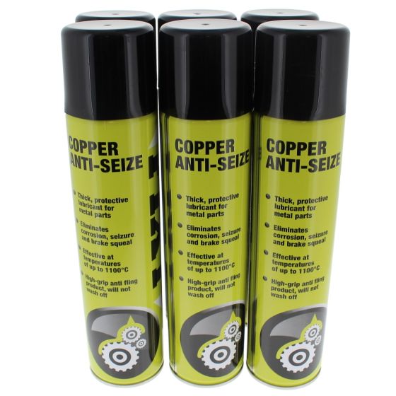 FIXT Copper Anti-Seize - 400ml Aerosol - Pack of 6