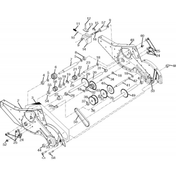 Transmission Assembly for Husqvarna 700 DRT Cultivator/Tiller