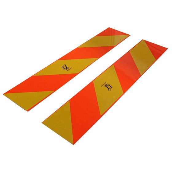 Type 2/3 HGV Lorry Truck Aluminium Reflective Marker Boards: 2/3 700x140mm