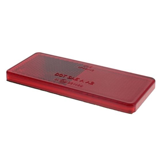 Red Rectangular Reflector Size: 100 x 45mm