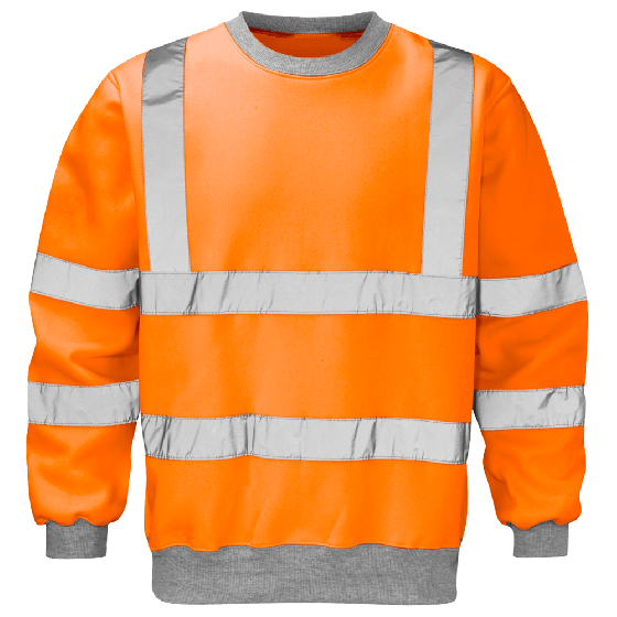 Orange Railway High Visibility Sweatshirt