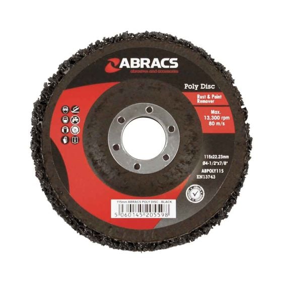 Abracs Poly Paint and Rust Disk for Angle Grinders 115mm x 22mm - 750 300