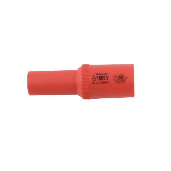 Insulated Deep Magnetic Socket 3/8"D 13mm