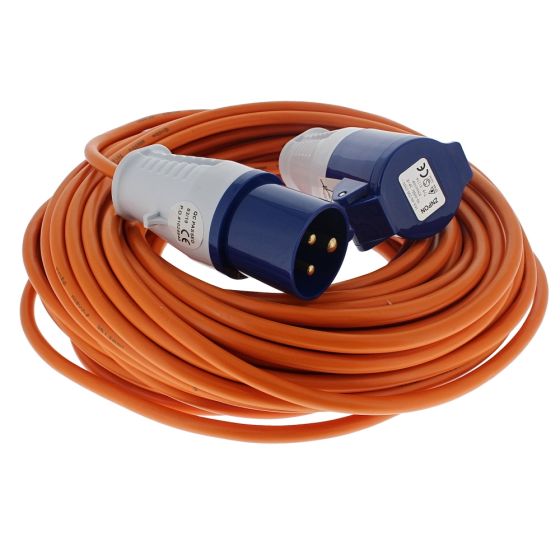 25 Metres Extension Lead 230V 16A Industrial Connectors - Not NCC Approved