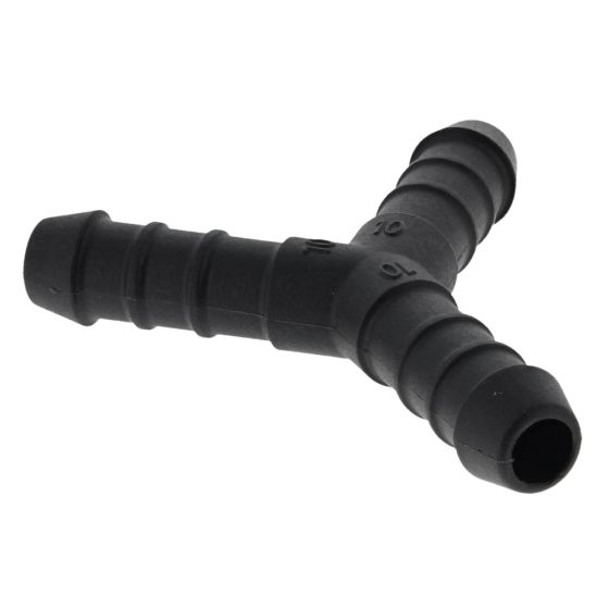 Black 14mm Plastic Y-Piece Hose Joiner/Pipe Connector