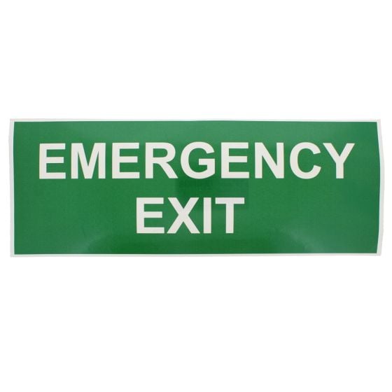 Self Adhesive Emergency Exit Sign - 400x150mm