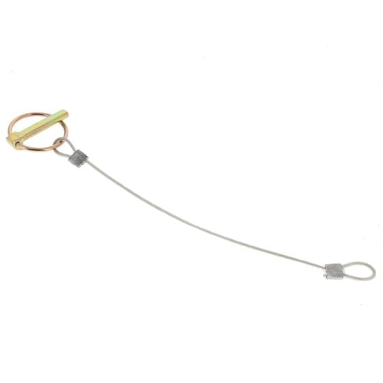 8mm Lynch Pin with Plastic Coated Cable