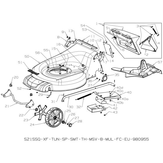 Deck Assembly for Masport 800ST 2014 Jul Mower