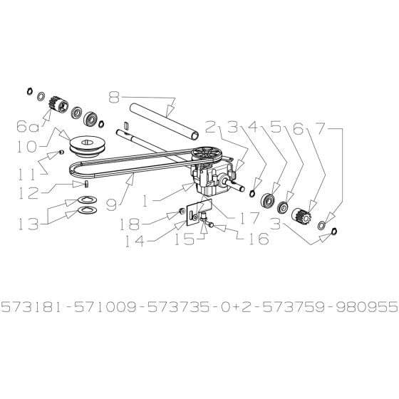 Gearbox Assembly for Masport 800ST SP 2015 Oct Mower