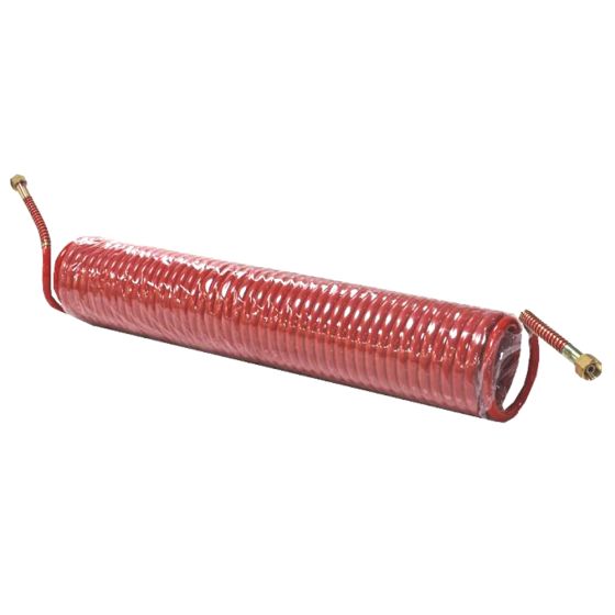 Air Hose Recoiled Nylon Compressed Air Line - Length: 25Ft