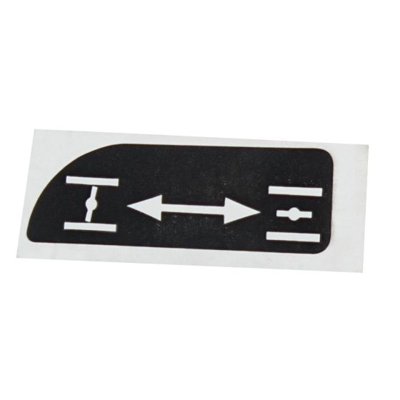 Label - Choke Indication for Makita EH7500 Petrol Hedge Trimmer - Genuine Part - 819818-6