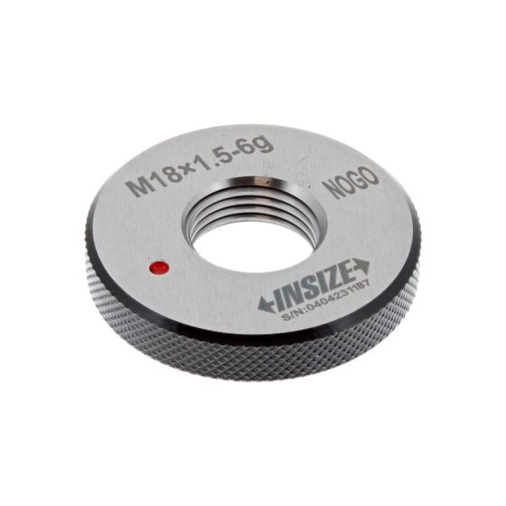 M18x1.5 Metric Fine No-Go Ring Gauge 6g - 4129 Series (Insize)