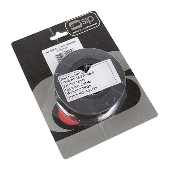 SIP 0.8mm Mild Steel Wire suitable for MIG Welding 0.7kg Spool Size