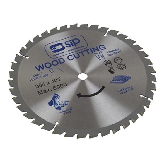 SIP 10" Circular Blade 305 x 30mm TCT40 Cross Cut, Rip or General Purpose