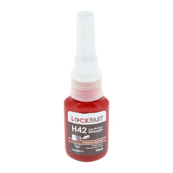 Brown, Fine Threaded Hydraulic Pipe Sealant - 10ml - Replaces Loctite 542