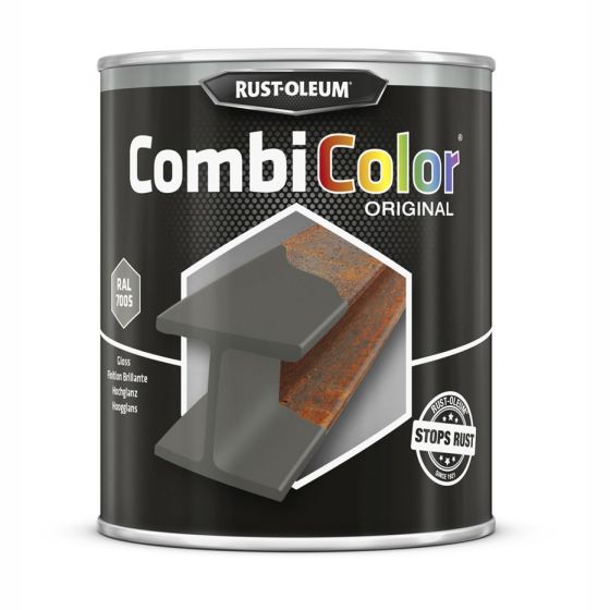 Navy Grey Gloss Paint Combi-Colour Original RAL 7005 750ml