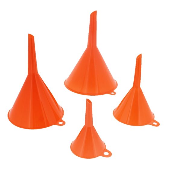 Plastic Funnel Kit 4 Funnels Sizes: 50-120mm