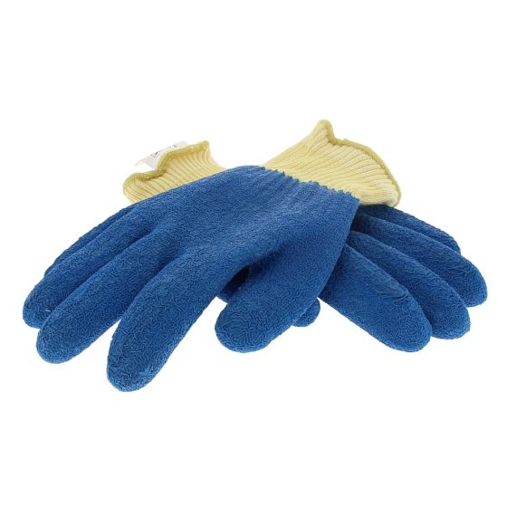 Blue Kevlar Knitted Protection Gloves Fully Latex Coated Blue Small - 896 2834