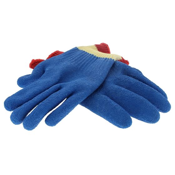 Kevlar Knitted Protection Gloves Fully Latex Coated Blue Large - 896 2836