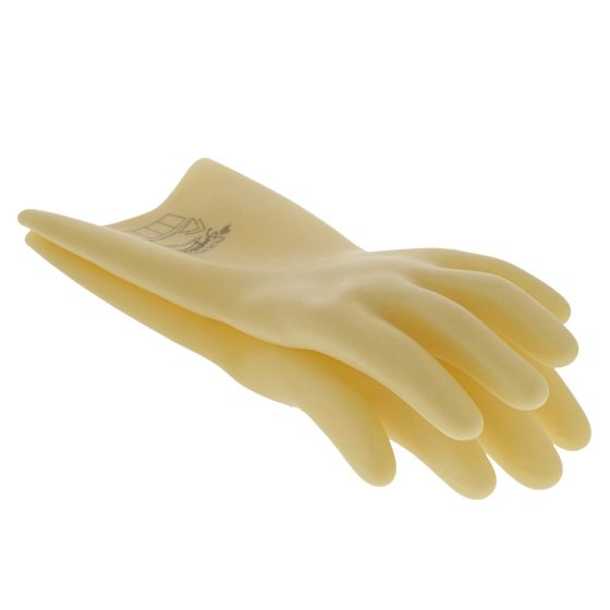 Electrician Gauntlet Class 0 Insulating Rubber Glove Max 1000V White 09