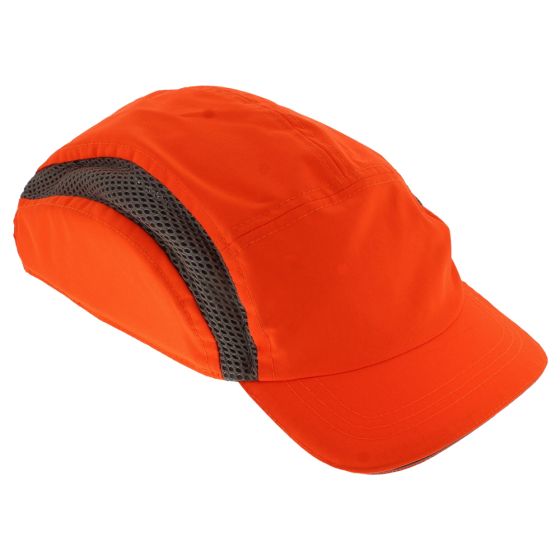 Airpro Hi Vis Baseball Bump Cap c/w Shell Pad & Reduced Peak EN 812 Orange