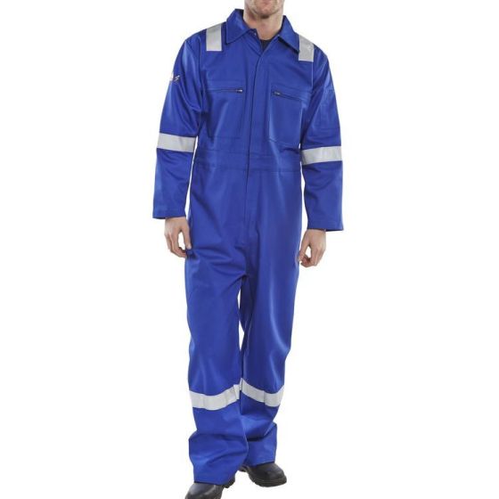 Boiler-Suit Erskine Fire Retardant Anti Static Royal Blue