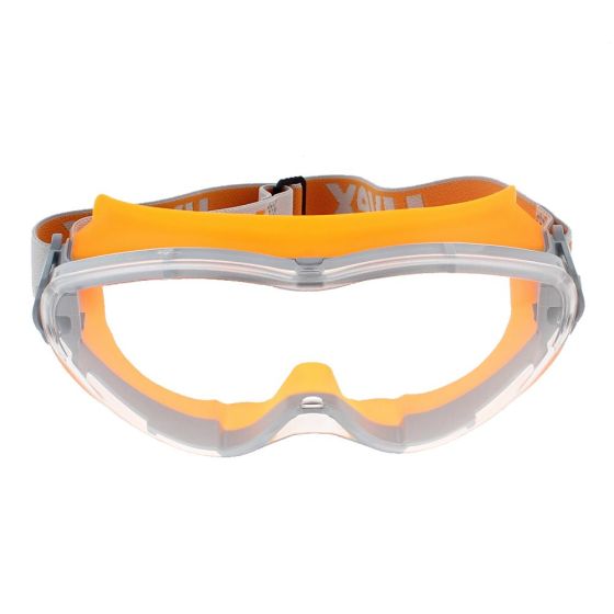 Uvex Ultrasonic Goggle (Clear) used with Respirators - Can be worn over glasses 