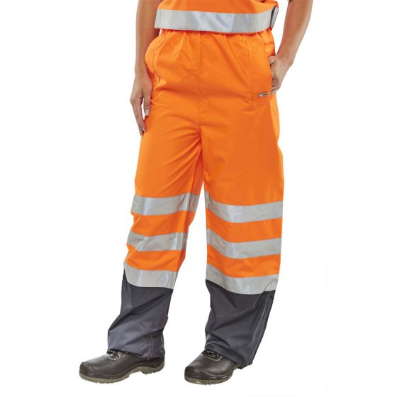 Belfry Over-Trousers Hi-Vis GO/RT 3279 - Railway Certified Orange/Navy