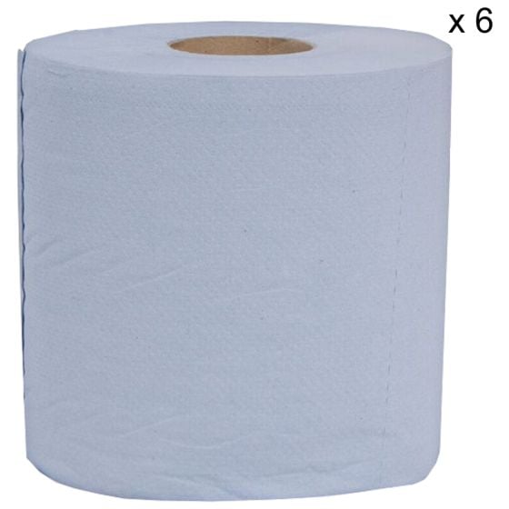 2ply Hand Drying Roll for EDP007 Centre-feed dispenser 80m Len Blue Case 6