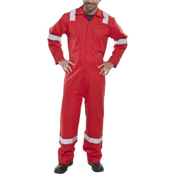 Boiler-Suit Nordic Fire Retardant Treatment Fabric Ideal for Welding Red