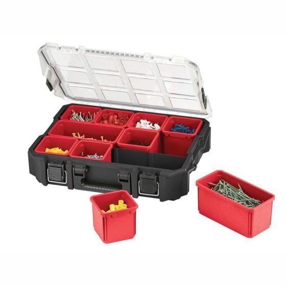 Keter ROC 10 Compartment Pro Orgeniser with Sealed Lid & Bins 2 Lge 8 Sml