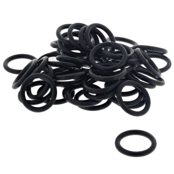 Metric Rubber O Rings, I.D 14mm, Thickness 2.5mm. Pack of 50