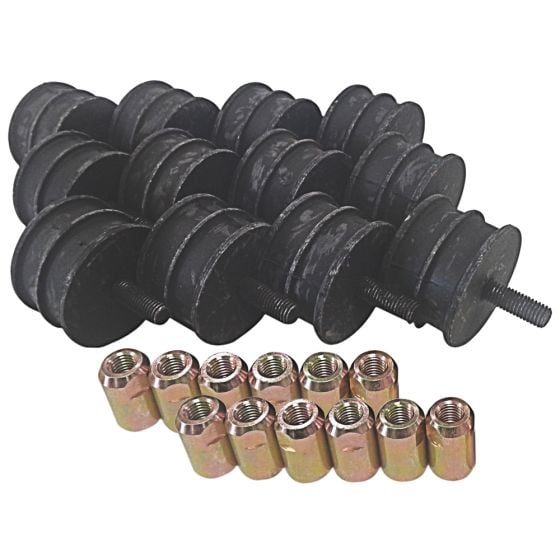 Set of 12 Drum Mounts & Drive Pins for Benford MBR71 Vibrating Drum Roller