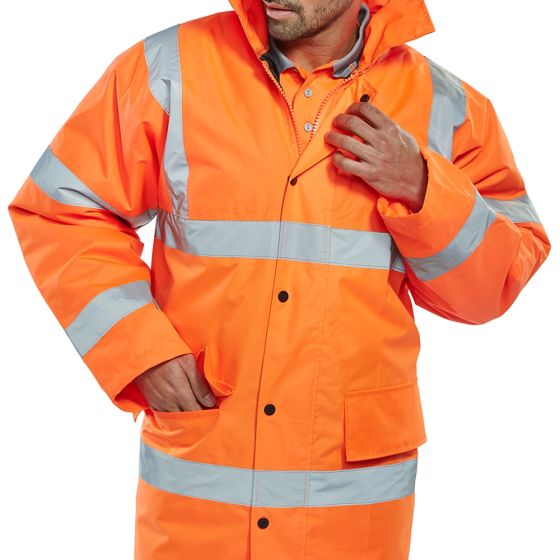 Orange Railway High Visibility Waterproof Jackets