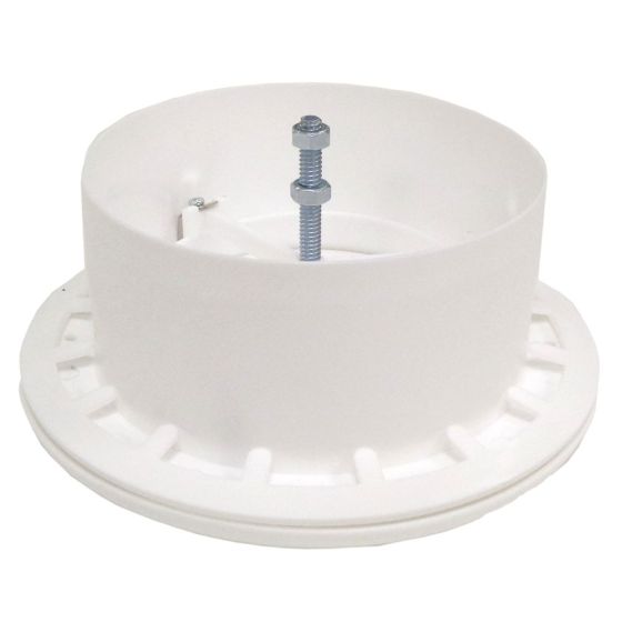 Ceiling Vent Diffuser with Retaining Ring Suitable for Domestic Extractor Hose Applications