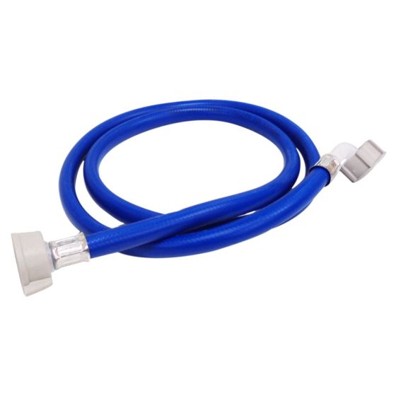 Cold Fill Inlet Hose 1.5m Straight - 90 Deg Ends fits Hotpoint - Hoover - Zanussi Washing Machines