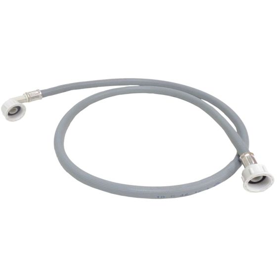 Water Inlet Hose Grey 1.5m Straight to 90 Deg fits Universal Automatic Washing Machines Appliances