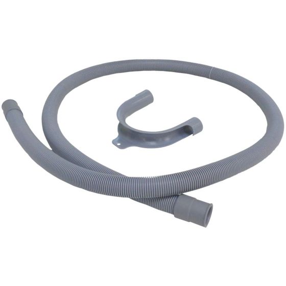 Drain Hose 1.5m Straight End Fittings 19/22mm for Washing Machines & Dishwashers