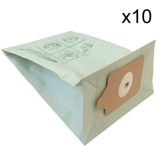 Vacuum Cleaner Paper Dust Bags for Henry Style Numatic Cleaners, Pack of 10