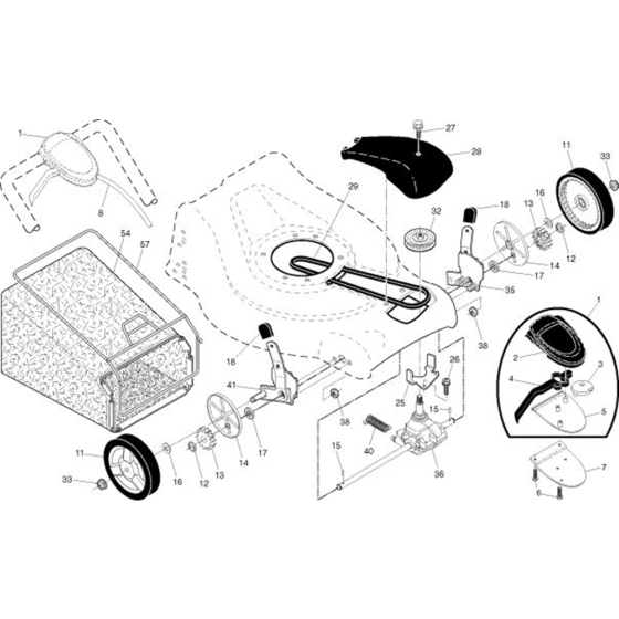 Drive  for Husqvarna 944.36893 Lawn Mowers