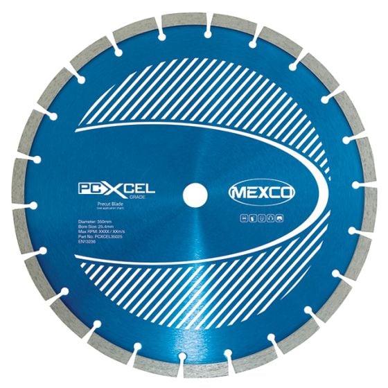 Mexco 350mm Diamond Blade Pre-Cut Concrete XCEL Grade