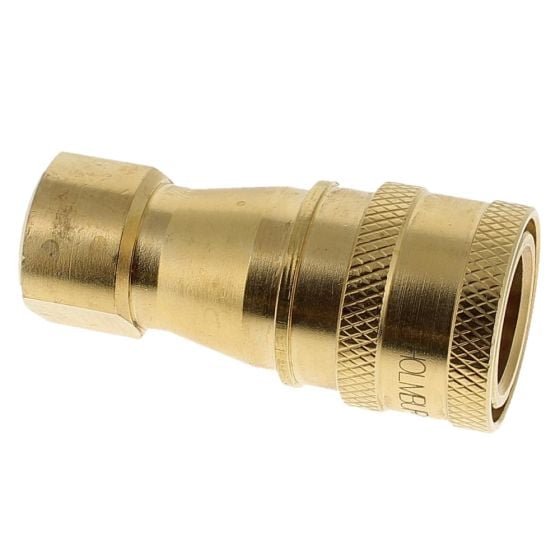 ISO B Brass Coupling ISO 7241-B 210 Bar MWP, Series: IBB, Thread Size: 04 (1/4"), Gender: Female