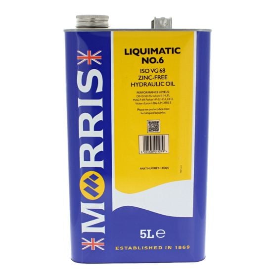 Liquimatic No 6 ISO 68 Hydraulic Oil - 5 Litre