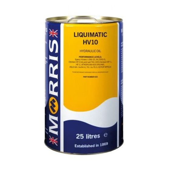 Morris Lubricants Liquimatic HV10 Hydraulic Oil - 25 Litre