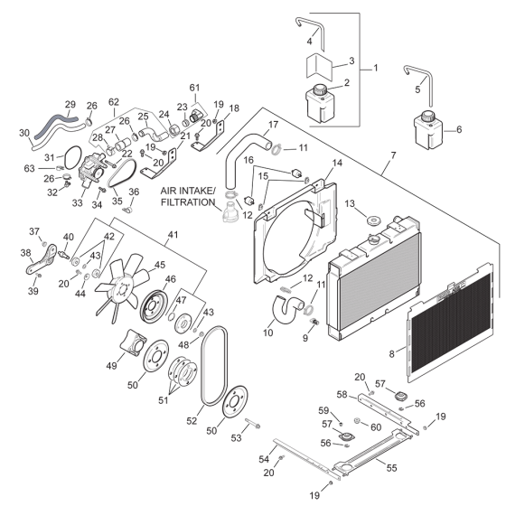 Cooling for Kohler LH640 Engines