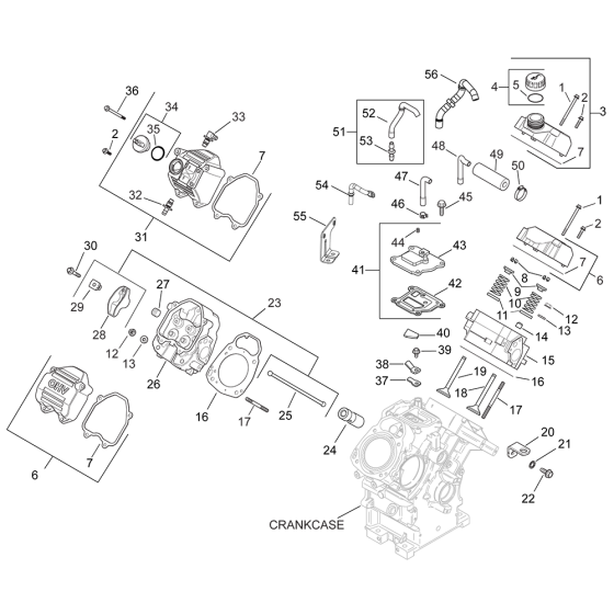 CylinderHead/Breather for Kohler LH640 Engines